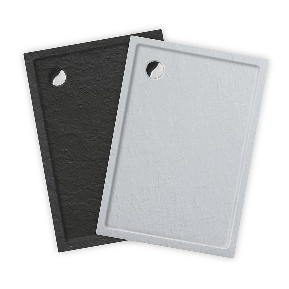 FLAT STONE ANTHRACITE, Barva: Antracit, Rozměr: 1100 × 900, Typ: FLAT STONE EFFECT, Výška (h): 50 mm, Způsob dodání: S