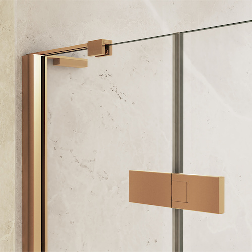 Stěnový profil, stabilizační vzpěra a pant - Brushed Gold