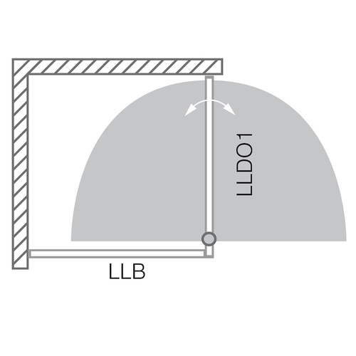 Nákres pravého obojstranného otváranie LLB+LLDO1